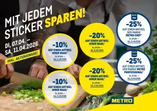 METRO Flugblatt Specials von 7. April bis 11. April 2026 - Flugblätt seite  1