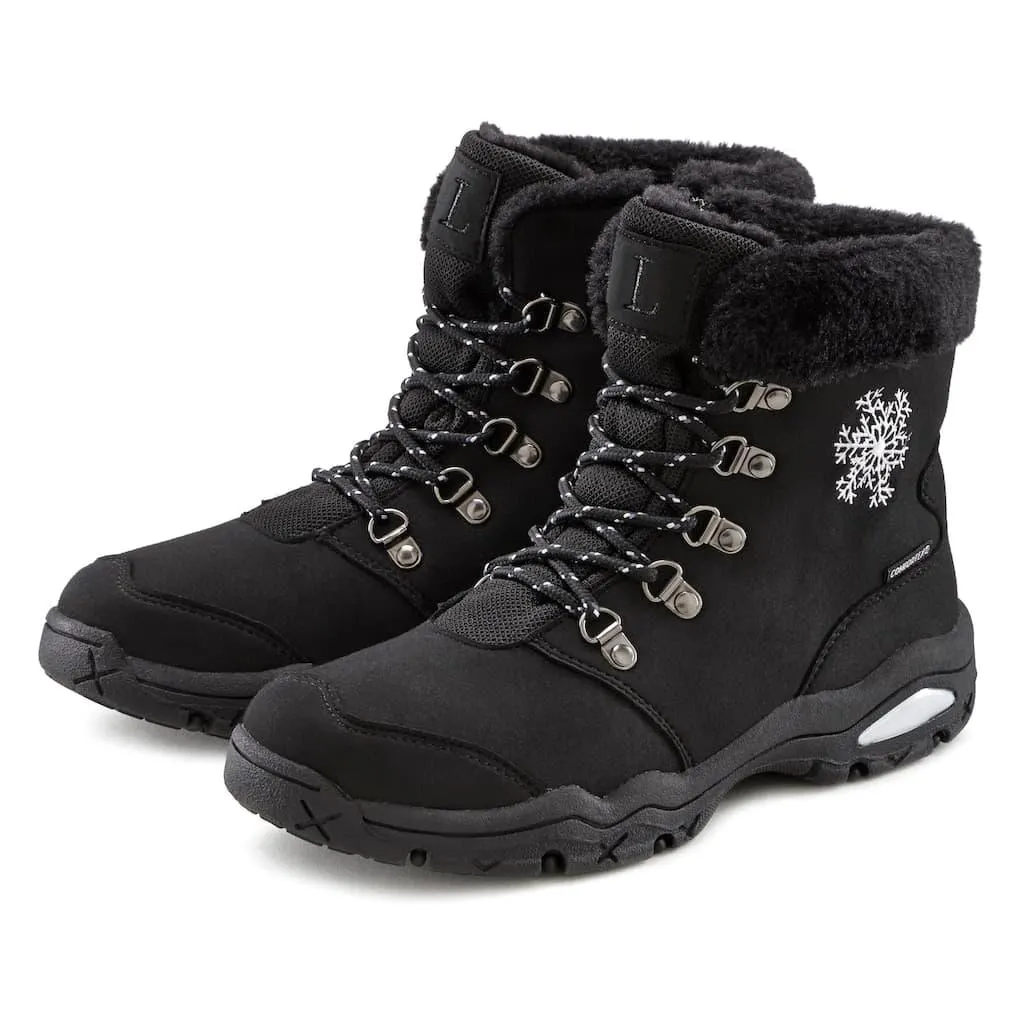 LASCANA Winterstiefelette »Winterboots, Outdoorstiefelette, Stiefel, Stiefelette« mit wind-& wasserabweisender Tex-Membran