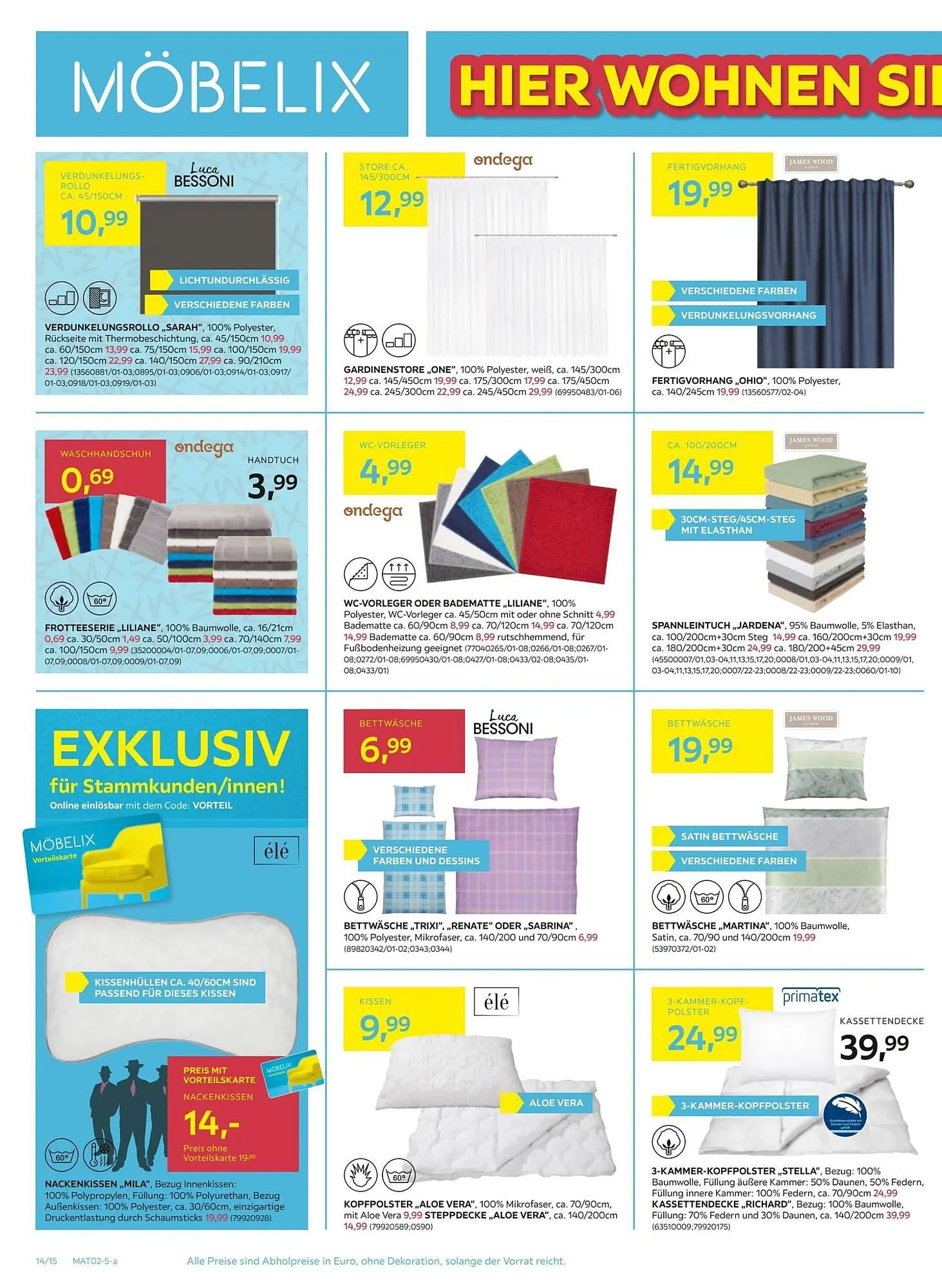 Möbelix Flugblatt von 27. Jänner bis 5. Februar 2025 - Flugblätt seite 14