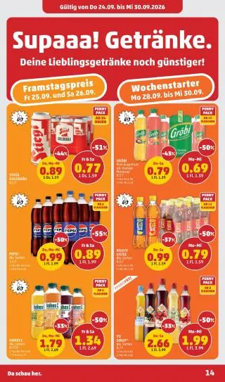 PENNY Flugblatt von 24. September bis 30. September 2026 - Flugblätt seite 14