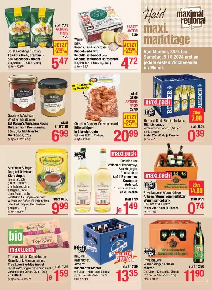 Tolles Angebot für Schnäppchenjäger von 27. September bis 11. Oktober 2024 - Flugblätt seite  7