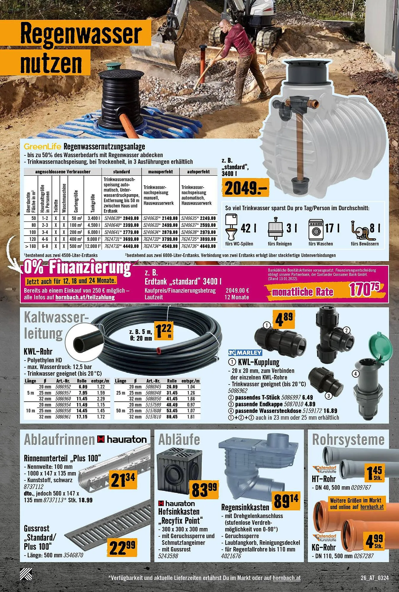 Hornbach Flugblatt von 5. März bis 5. April 2024 - Flugblätt seite 26