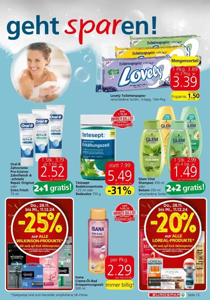 Große Auswahl an Angeboten von 27. November bis 11. Dezember 2024 - Flugblätt seite 13