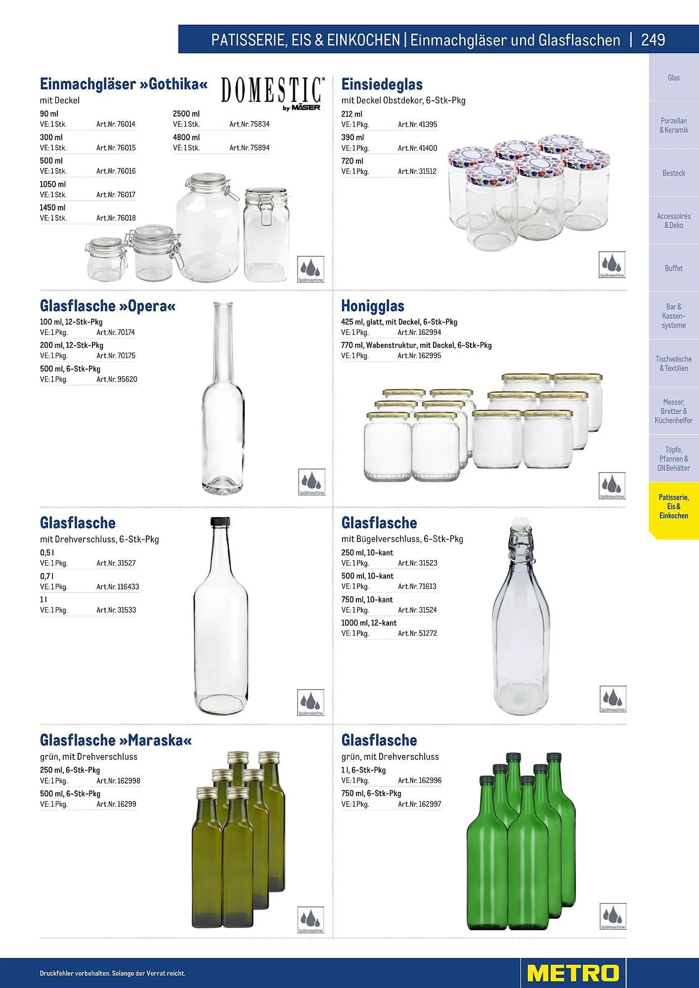 Metro Flugblatt von 25. März bis 31. Dezember 2026 - Flugblätt seite  249