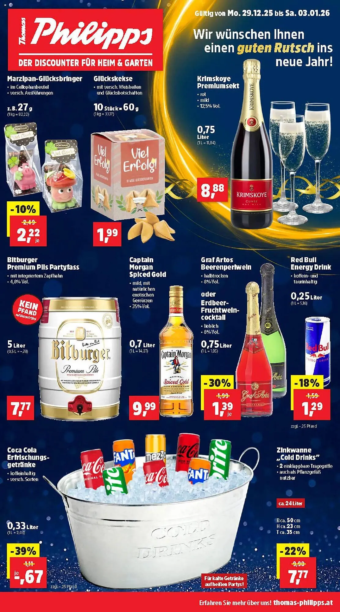 Thomas Philipps Prospekt von 29. Dezember bis 3. Jänner 2026 - Flugblätt seite  1