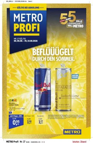 METRO Flugblatt - Profi von 6. August bis 19. August 2026 - Flugblätt seite  1