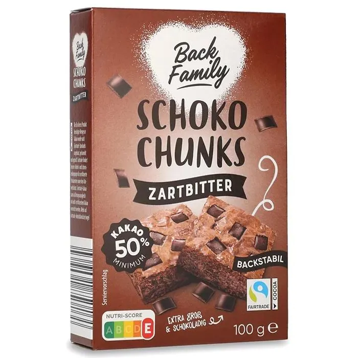 BACK FAMILY Schokochunks, Zartbitter