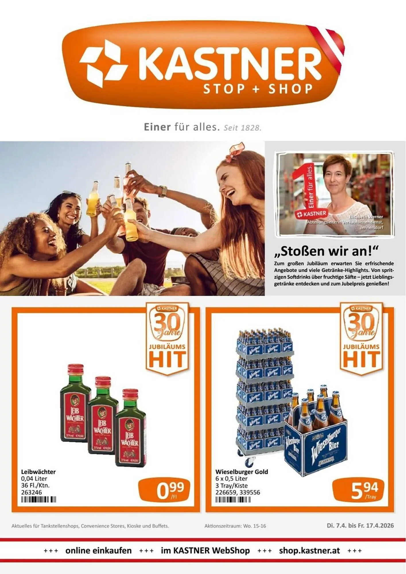 Kastner Flugblatt von 7. April bis 17. April 2026 - Flugblätt seite  1