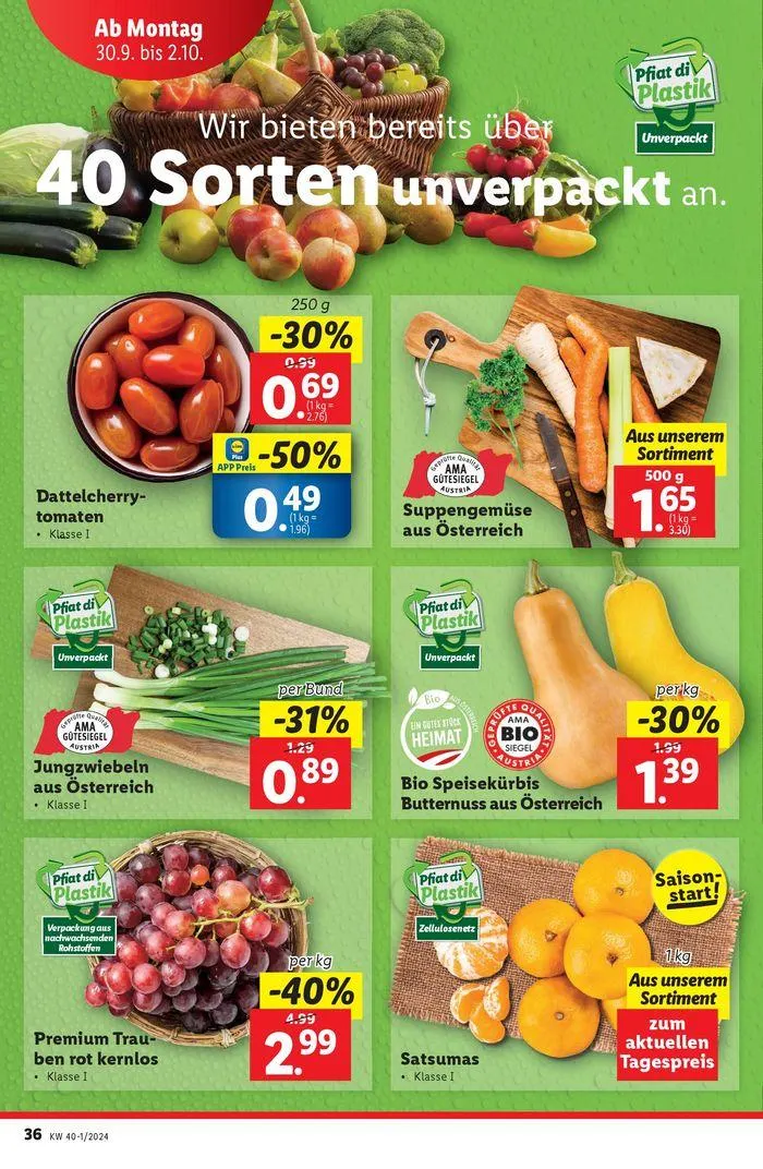 Aktuelle Flugblätter Ab Donnerstag, 26.9. von 26. September bis 2. Oktober 2024 - Flugblätt seite 38
