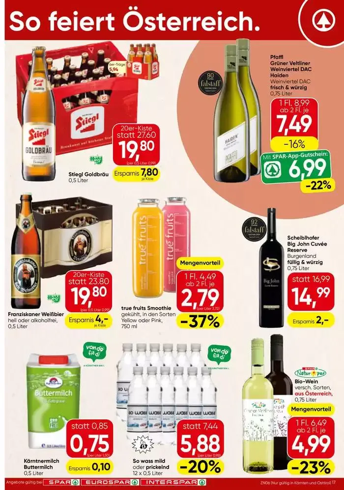 Große Auswahl an Angeboten von 29. Jänner bis 12. Februar 2025 - Flugblätt seite 17