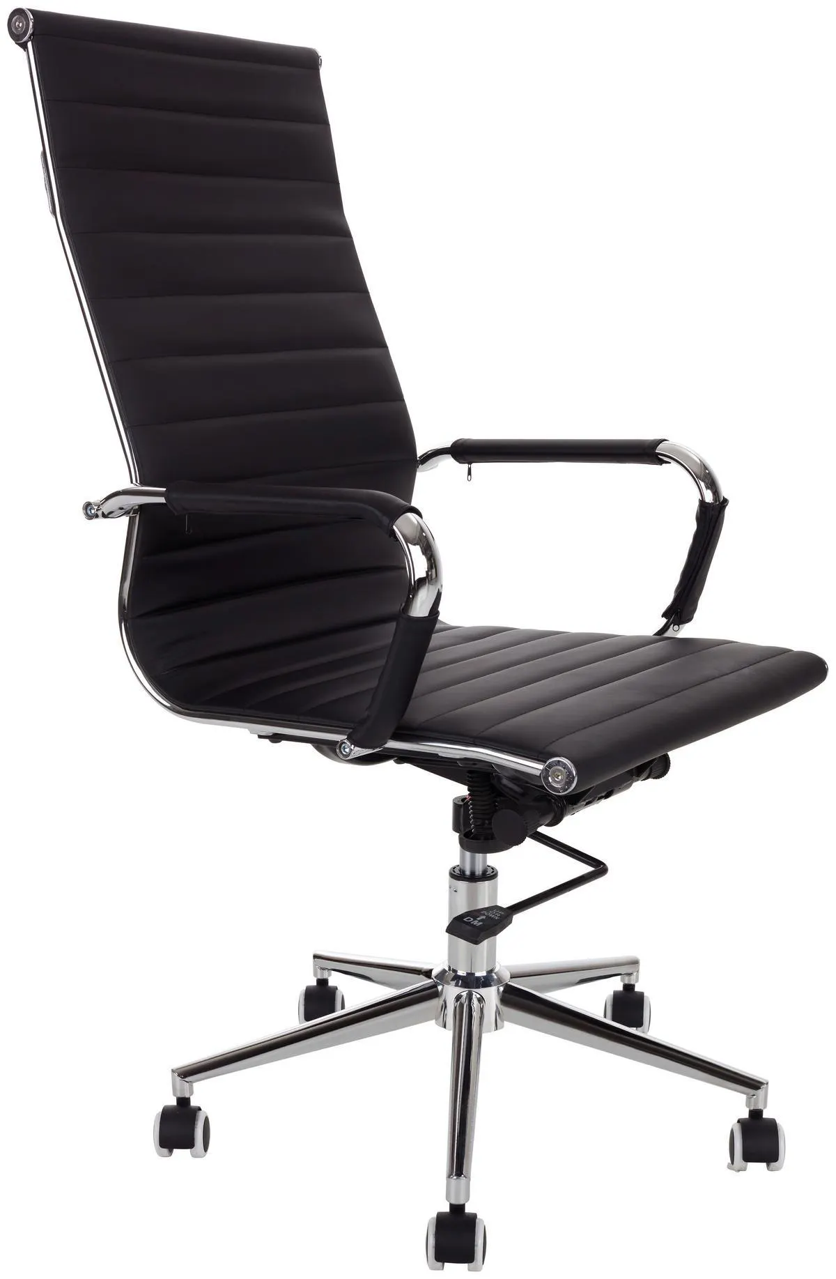 MID.YOU Chefsessel Office Lederlook Schwarz Bis 120 Kg