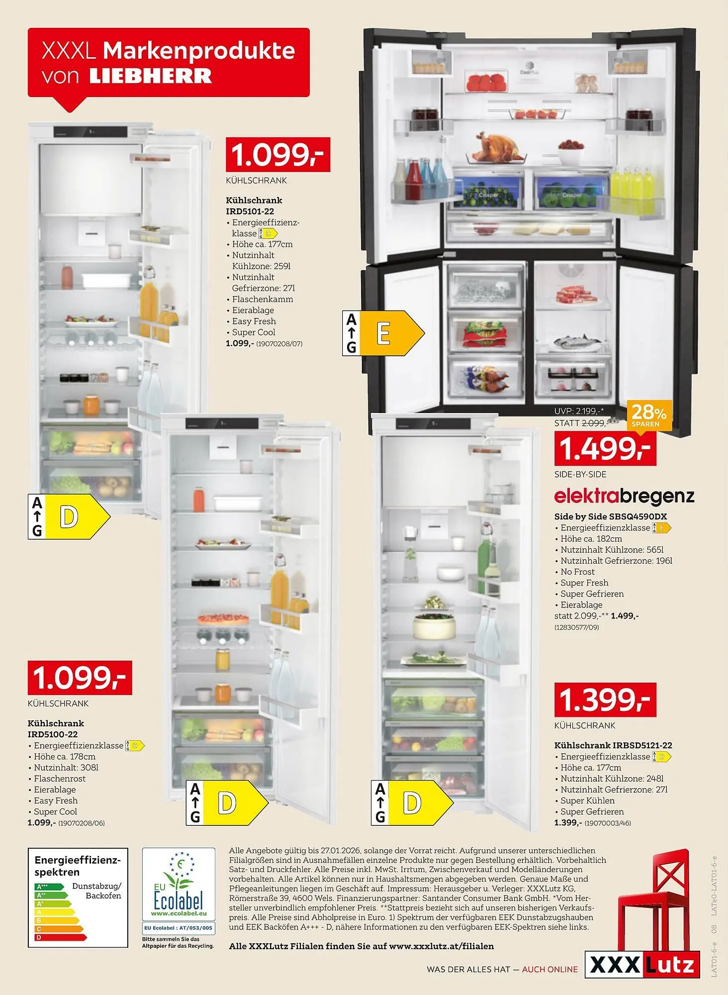 XXXLutz Prospekt von 29. Dezember bis 27. Jänner 2026 - Flugblätt seite 8