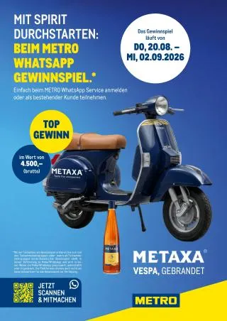 METRO Flugblatt Specials von 2. August bis 2. September 2026 - Flugblätt seite  1