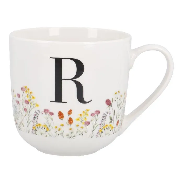 Becher Buchstabe/Flowers, R, 450 ml