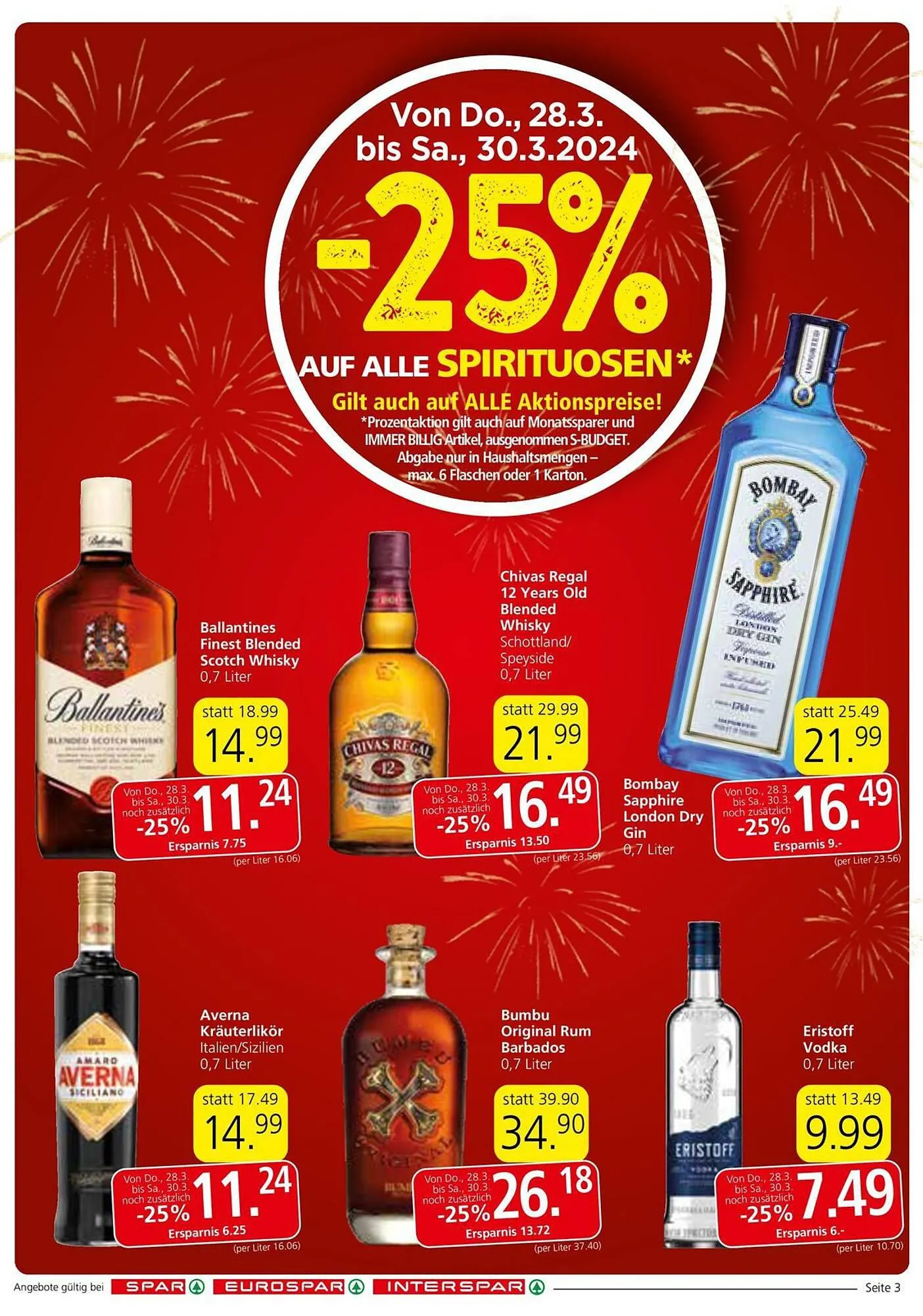 Spar Flugblatt von 26. März bis 3. April 2024 - Flugblätt seite 3