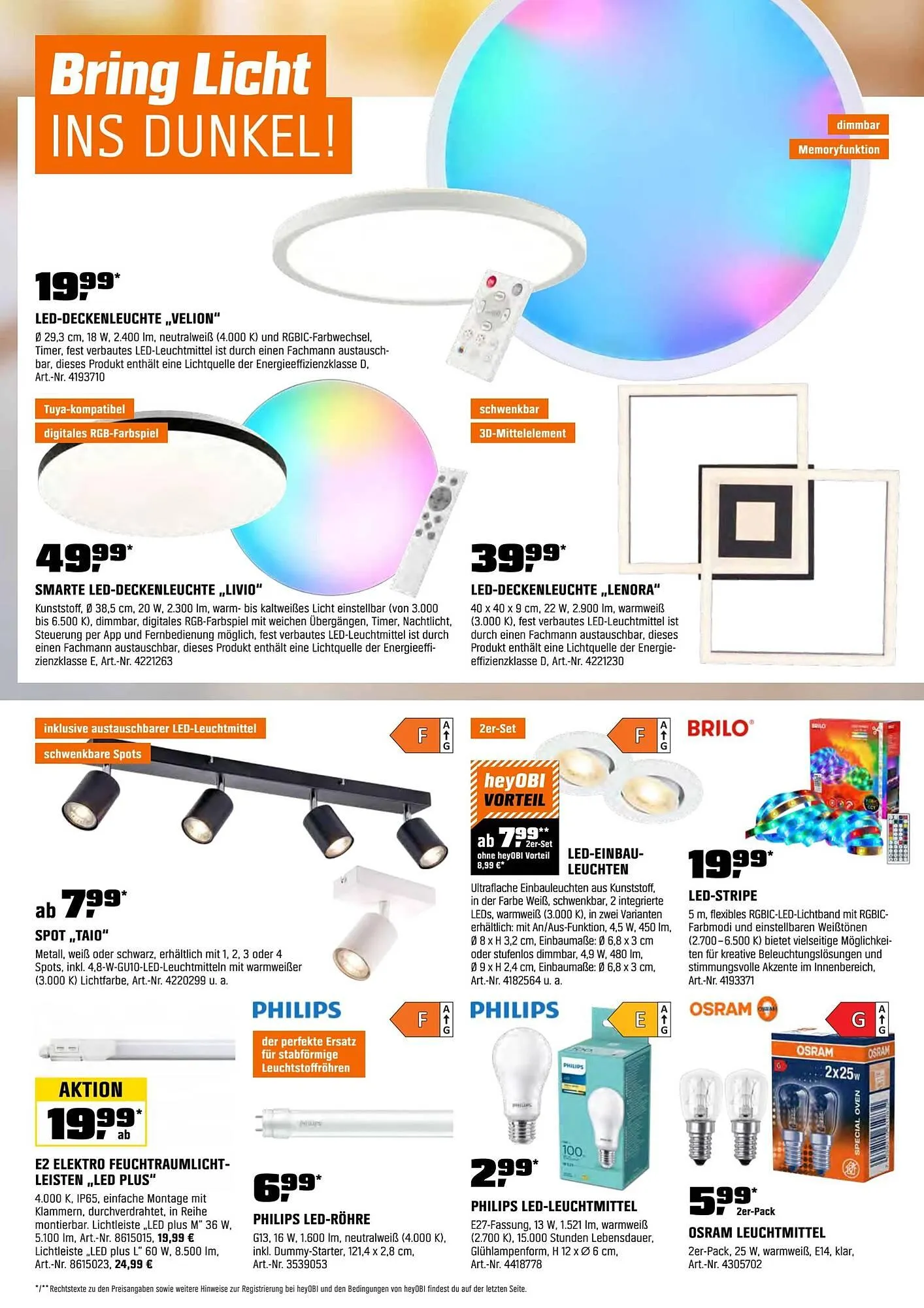 OBI Flugblatt von 1. November bis 13. November 2025 - Flugblätt seite  12