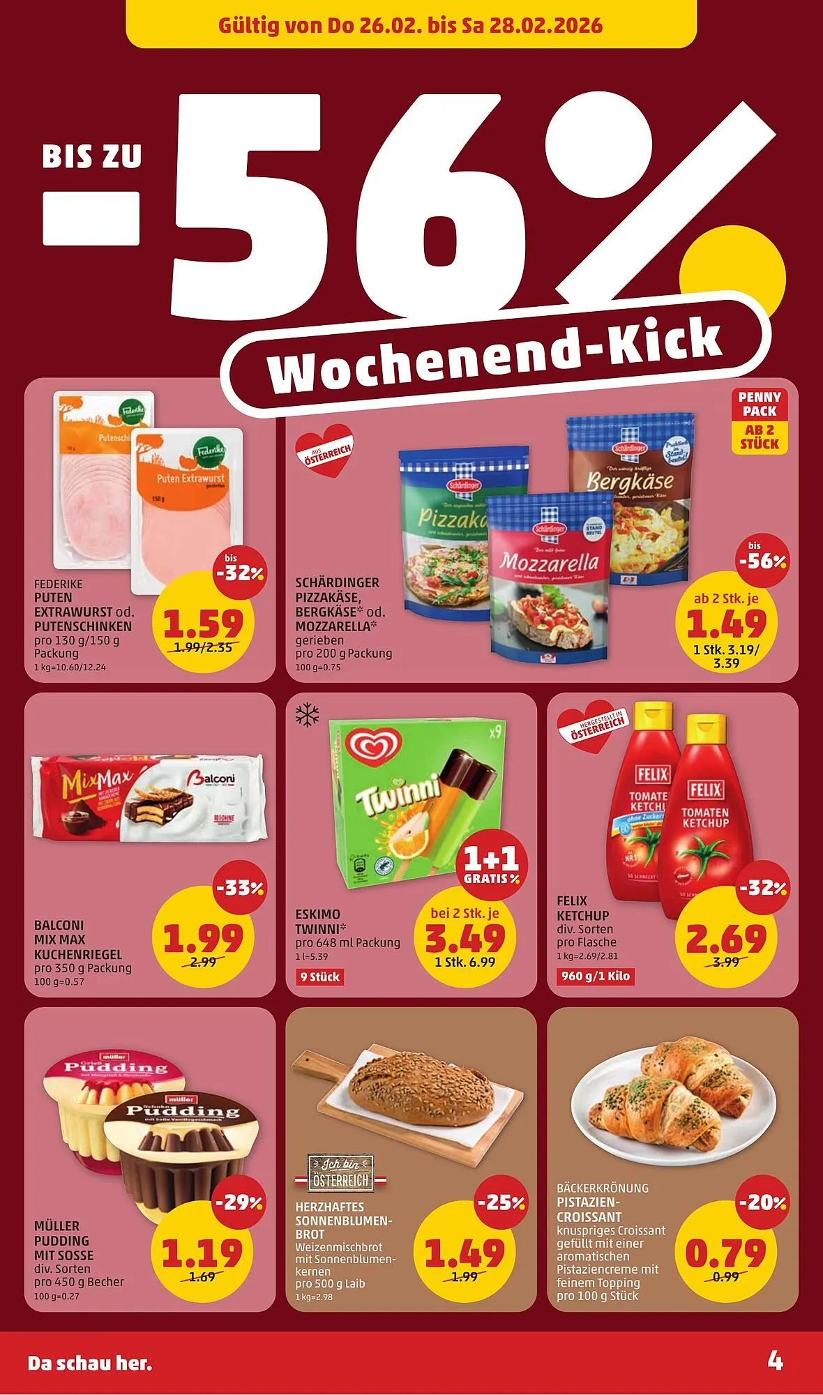 PENNY Flugblatt von 26. Februar bis 4. März 2026 - Flugblätt seite  4