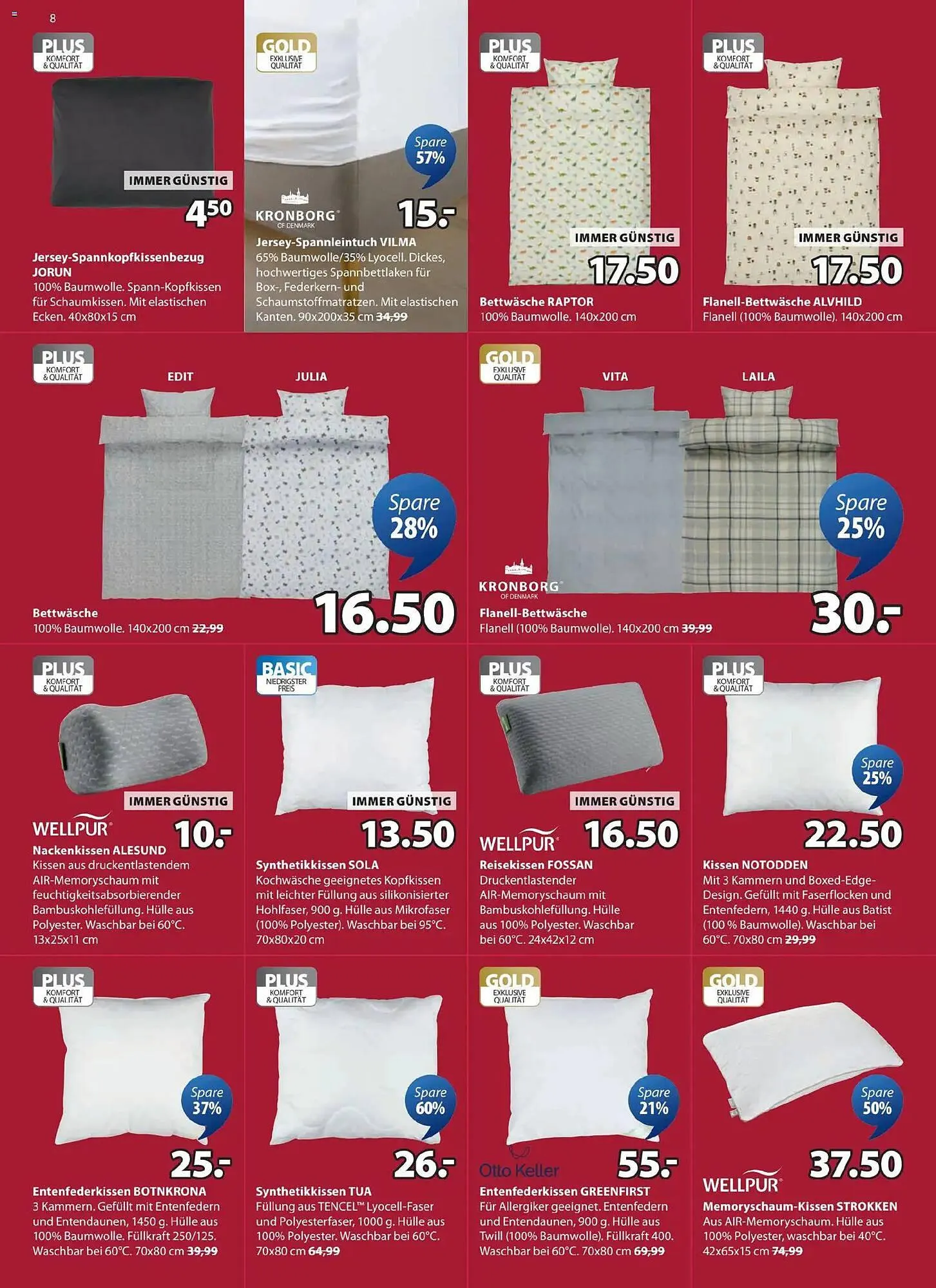 JYSK Flugblatt von 19. Jänner bis 10. Februar 2026 - Flugblätt seite  8