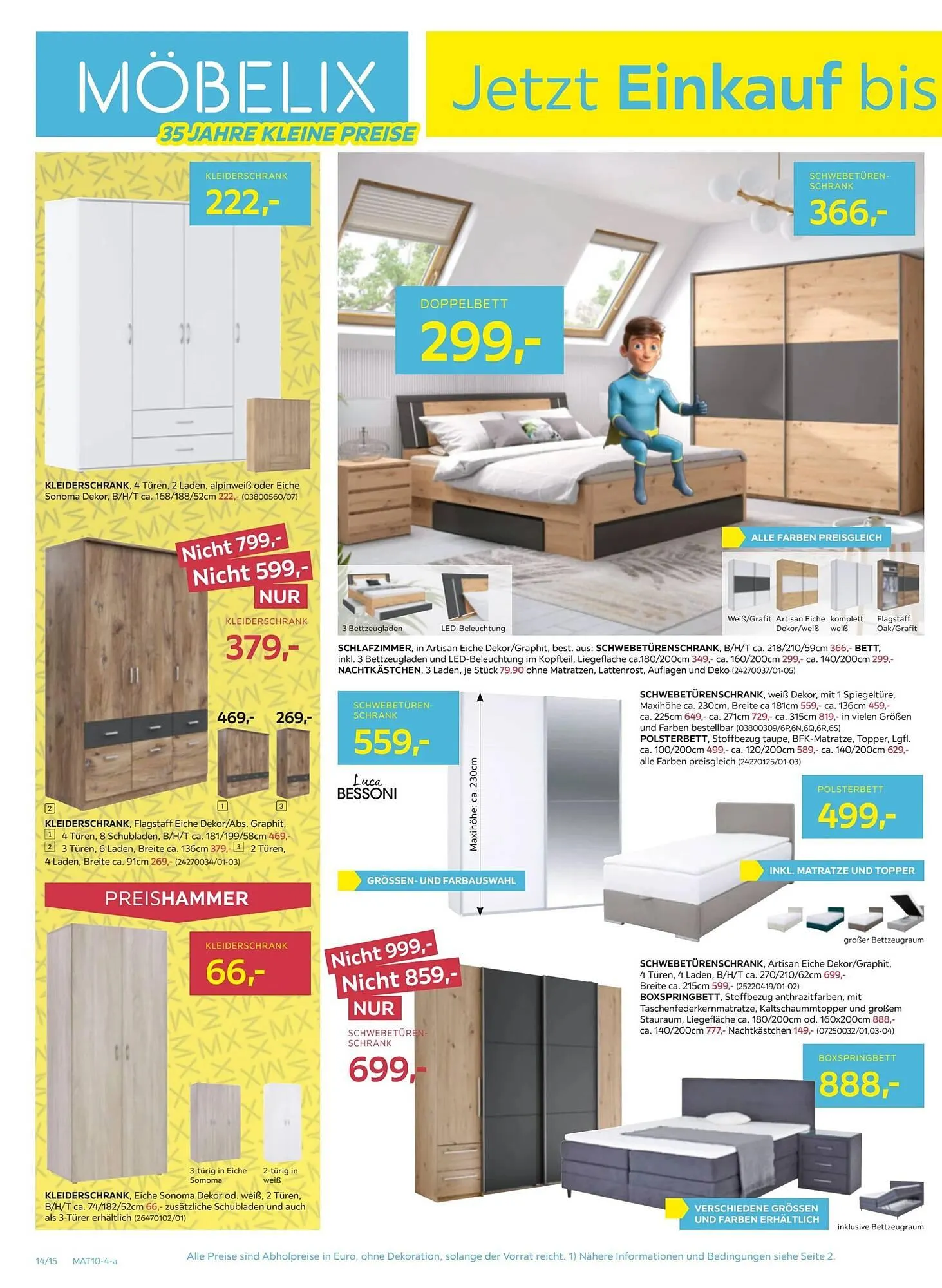 Möbelix Flugblatt von 30. September bis 9. Oktober 2024 - Flugblätt seite 14