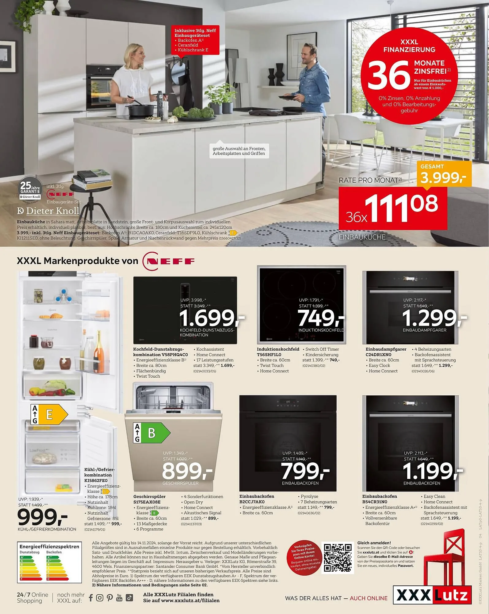 XXXLutz Flugblatt von 14. Oktober bis 14. November 2024 - Flugblätt seite 4