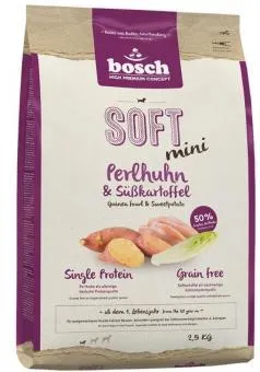 bosch High Premium Concept Soft Mini 2,5kg mit Perlhuhn und Süßkartoffel