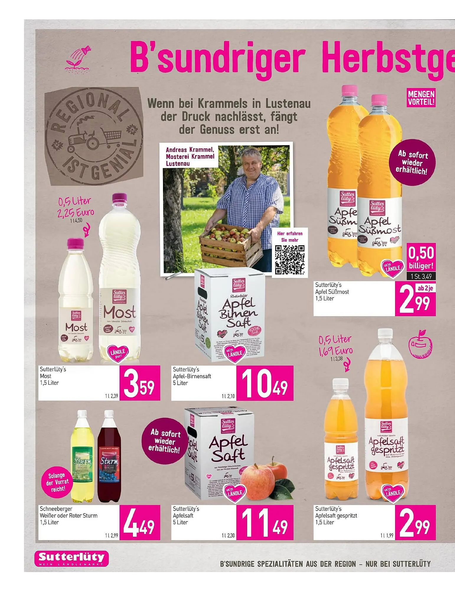 Sutterlüty Flugblatt von 28. September bis 4. Oktober 2023 - Flugblätt seite 10