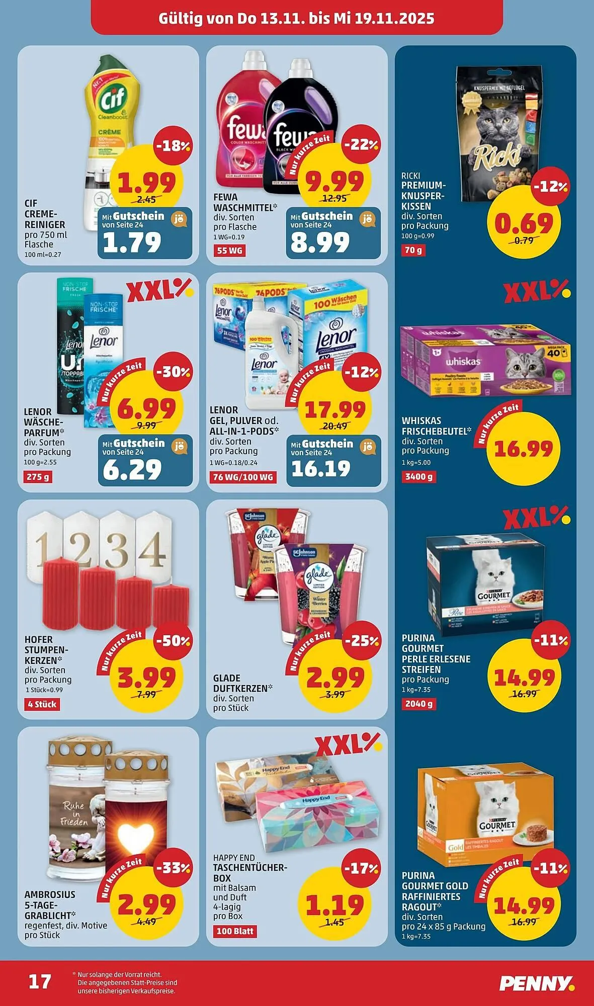 PENNY Flugblatt von 13. November bis 19. November 2025 - Flugblätt seite 17