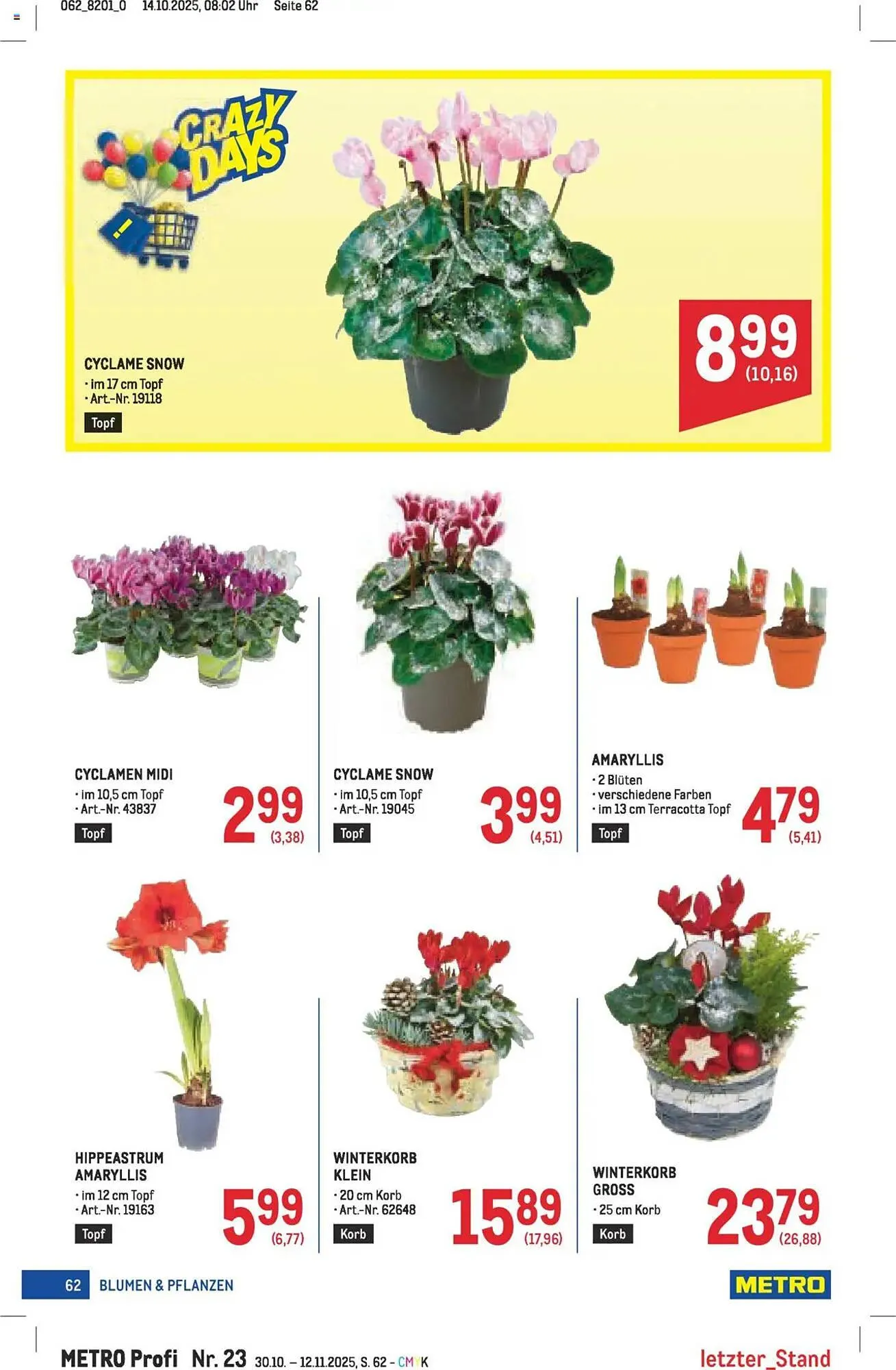 Metro Flugblatt von 30. Oktober bis 12. November 2025 - Flugblätt seite 62