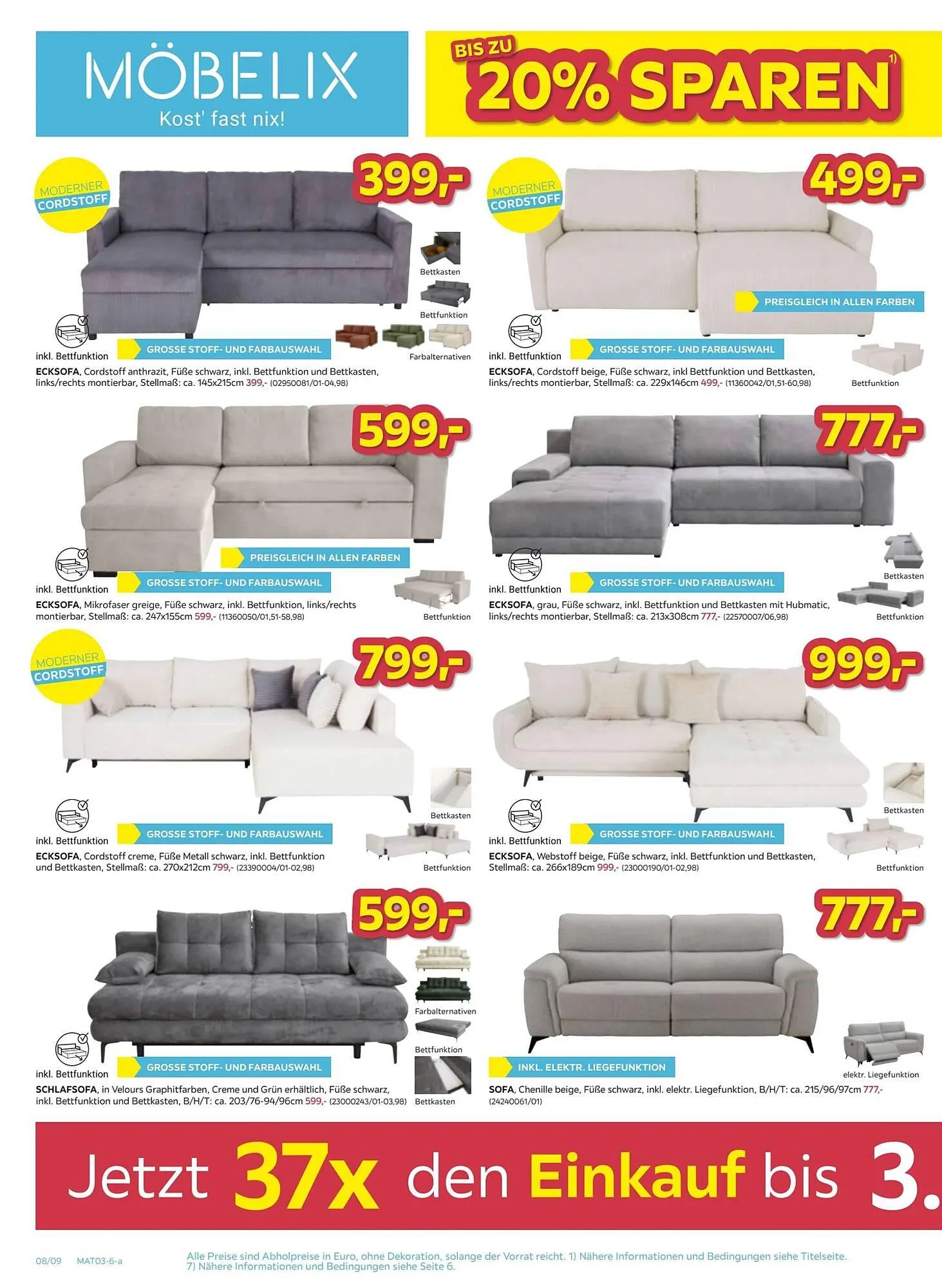 Möbelix Prospekt von 24. Februar bis 2. März 2026 - Flugblätt seite  8