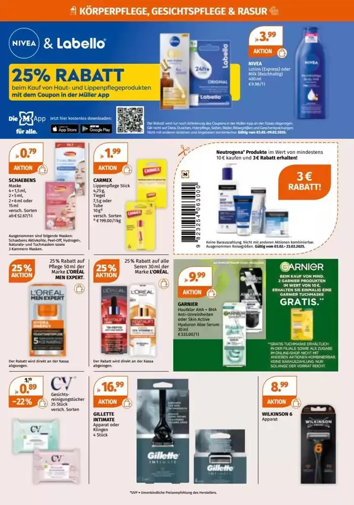 Müller flugblatt von 3. Februar bis 17. Februar 2025 - Flugblätt seite  7