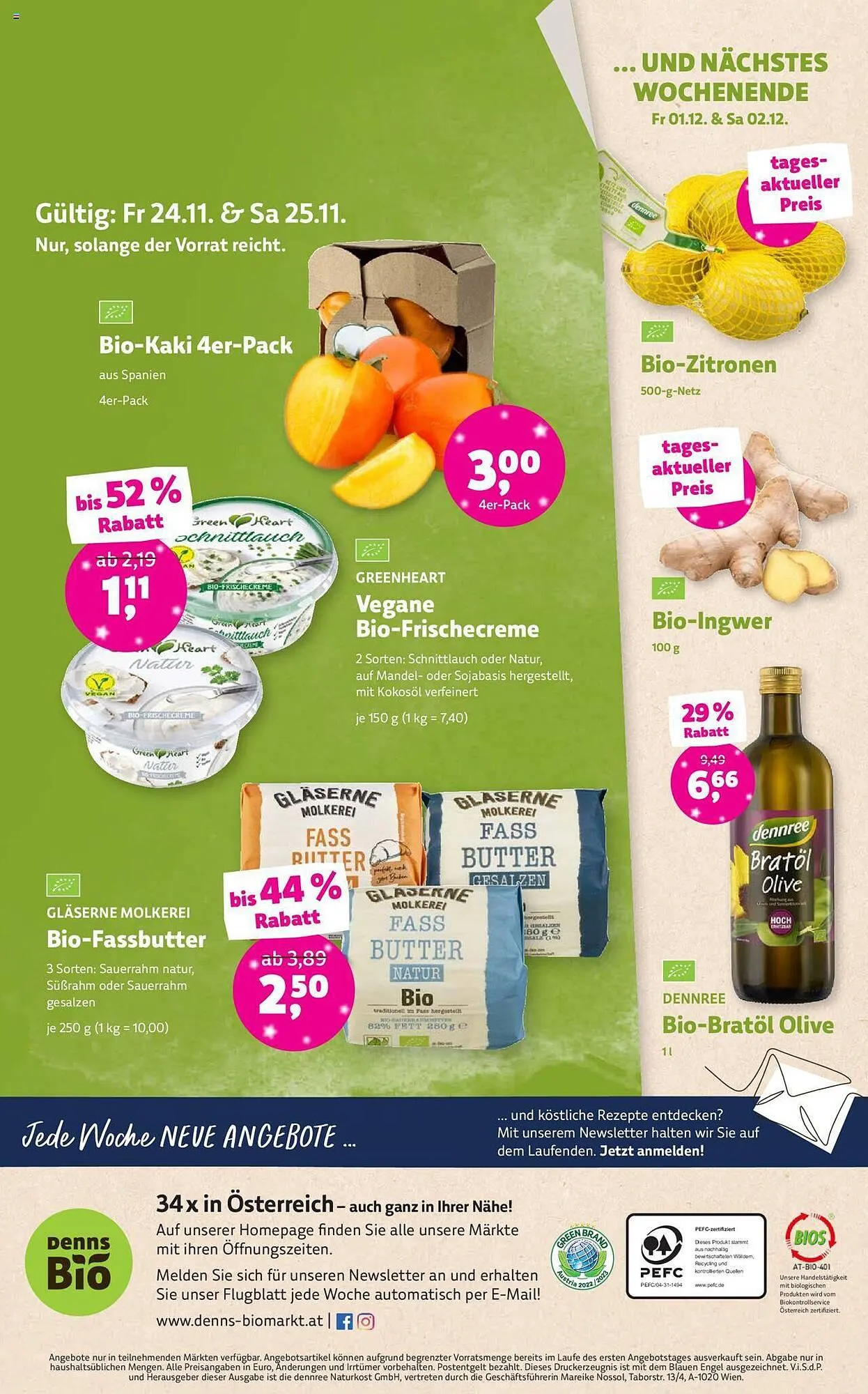 Denn's Biomarkt Flugblatt von 22. November bis 5. Dezember 2023 - Flugblätt seite 14