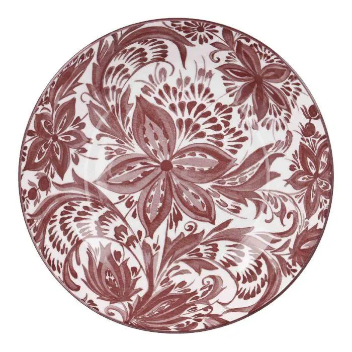 Pastateller Bali, Blumen/lila, 20 cm