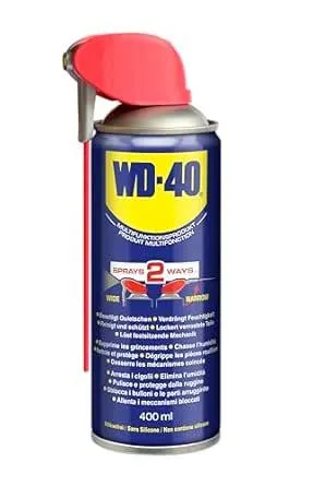 WD-40 Multifunktionsprodukt Smart Straw 400ml – Präzise Anwendung mit klappbarem Sprührohr, löst festsitzende Mechaniken & Rost, beseitigt Quietschen, verdrängt Feuchtigkeit, schützt & reinigt