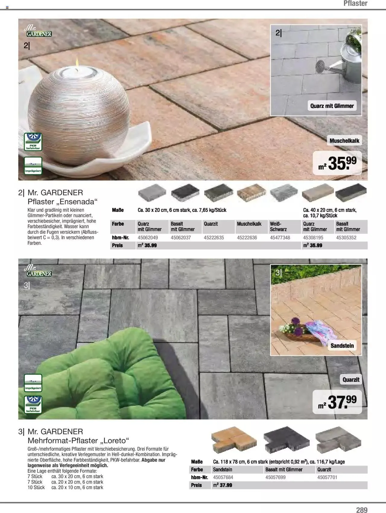 Hagebau Gartenjahr 2023 von 7. März bis 31. Dezember 2023 - Flugblätt seite  289