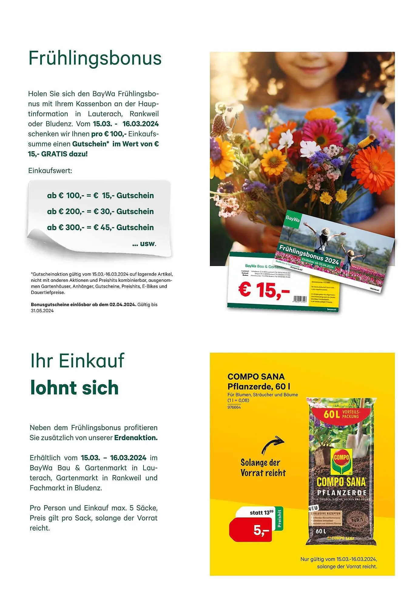 BayWa Flugblatt von 14. März bis 30. März 2024 - Flugblätt seite 3