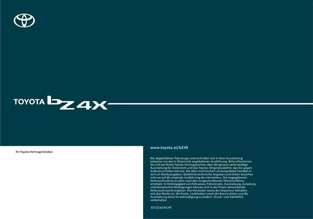 Toyota bZ4X  von 8. Oktober bis 8. Oktober 2025 - Flugblätt seite  48