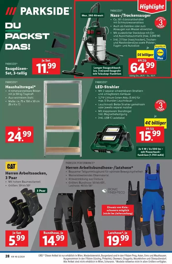 Aktuelle Flugblätter Ab Donnerstag, 28.11. von 28. November bis 4. Dezember 2024 - Flugblätt seite 28