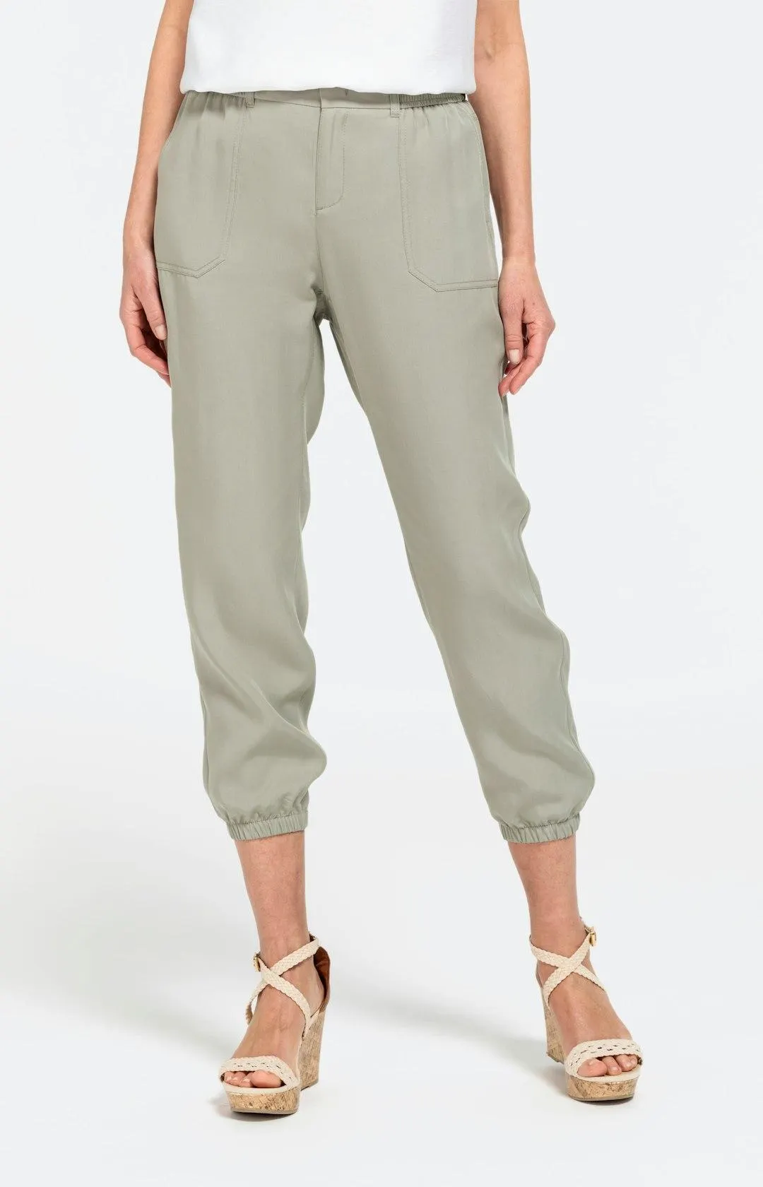 Cargohose mit elastischen Bündchen