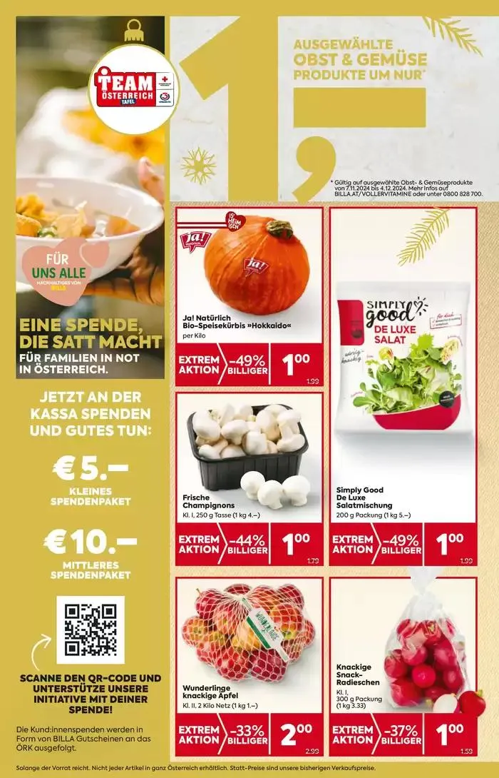 BILLA PLUS Flugblatt von 28. November bis 12. Dezember 2024 - Flugblätt seite 4