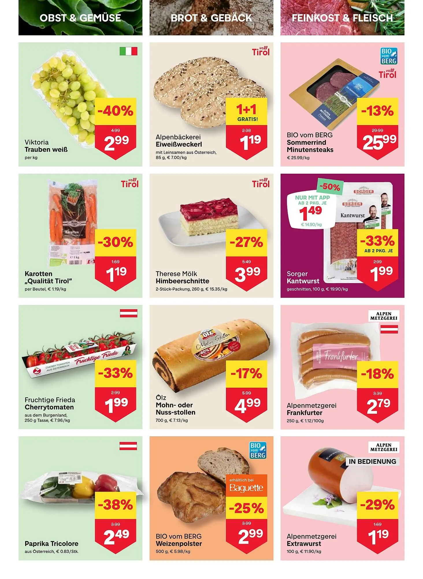 MPreis Flugblatt von 1. Juli bis 7. Juli 2024 - Flugblätt seite  2