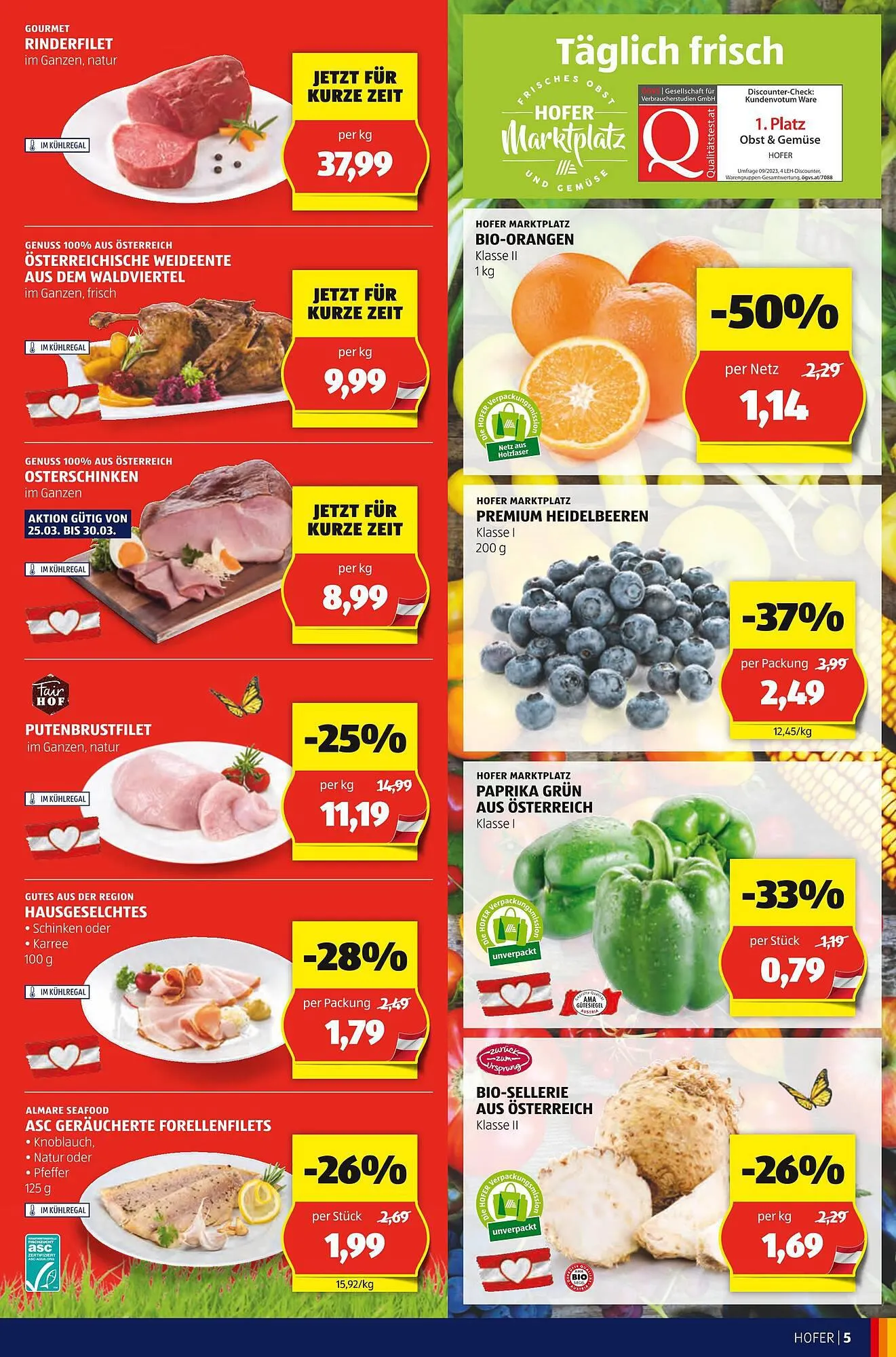 Hofer Flugblatt von 22. März bis 28. März 2024 - Flugblätt seite 5