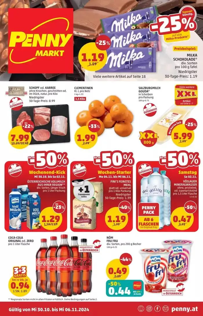 Tolle Rabatte auf ausgewählte Produkte von 25. Oktober bis 8. November 2024 - Flugblätt seite 1