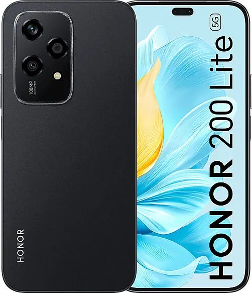Honor 200 Lite 8GB 256GB Midnight Black – CW – Smartphone