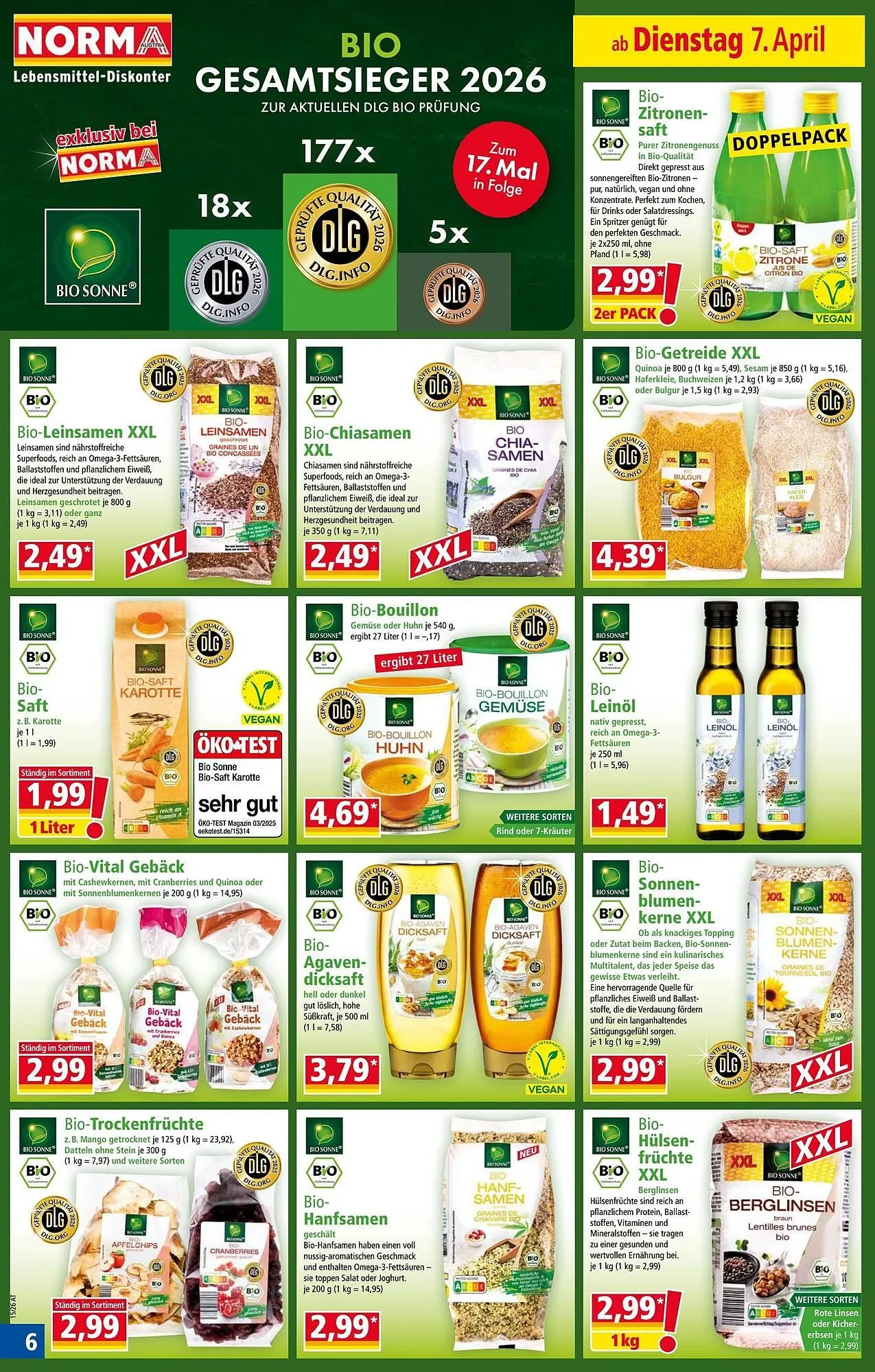 Norma Prospekt von 7. April bis 12. April 2026 - Flugblätt seite  6