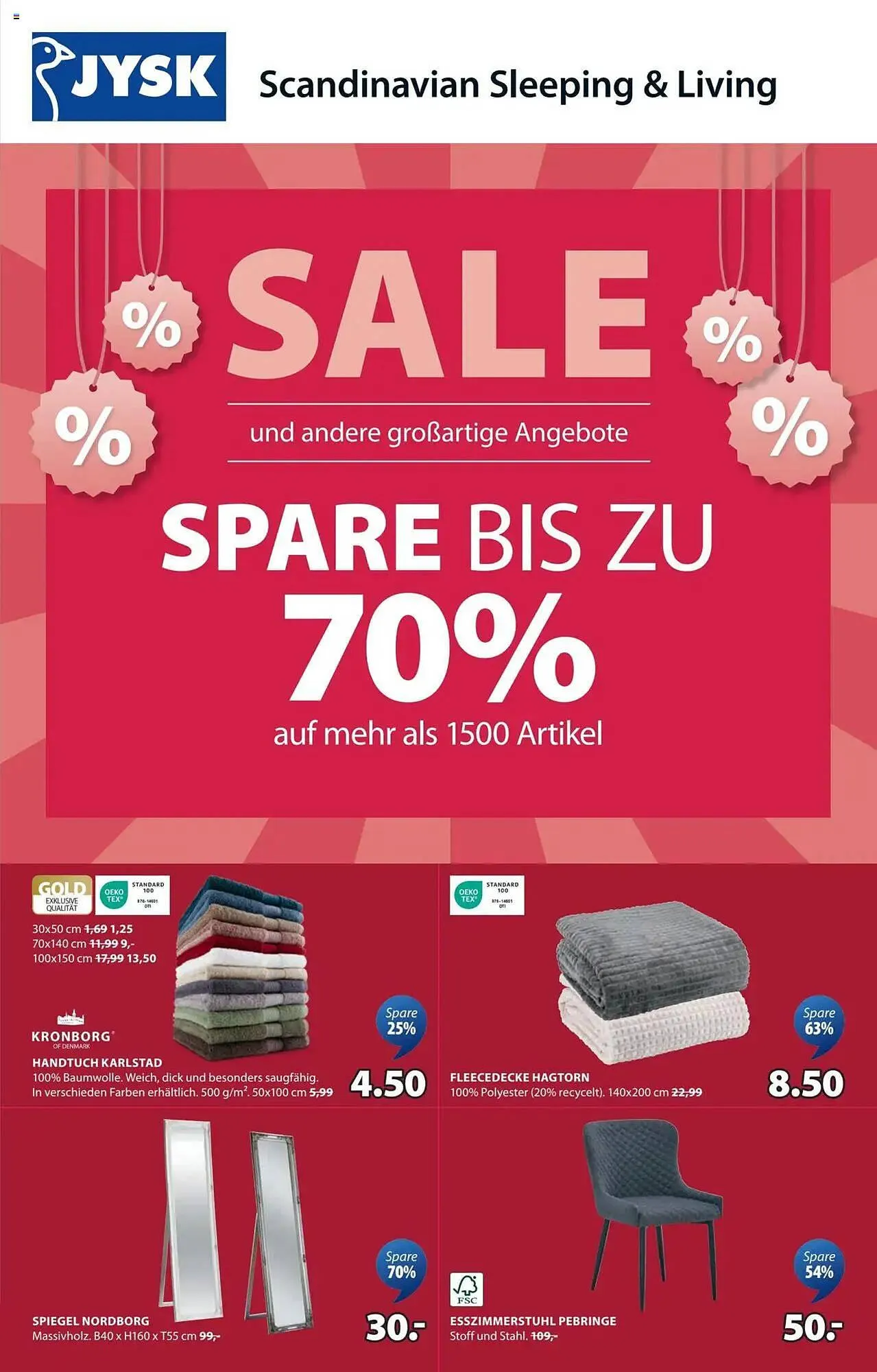 JYSK Flugblatt von 22. Jänner bis 11. Februar 2025 - Flugblätt seite  1