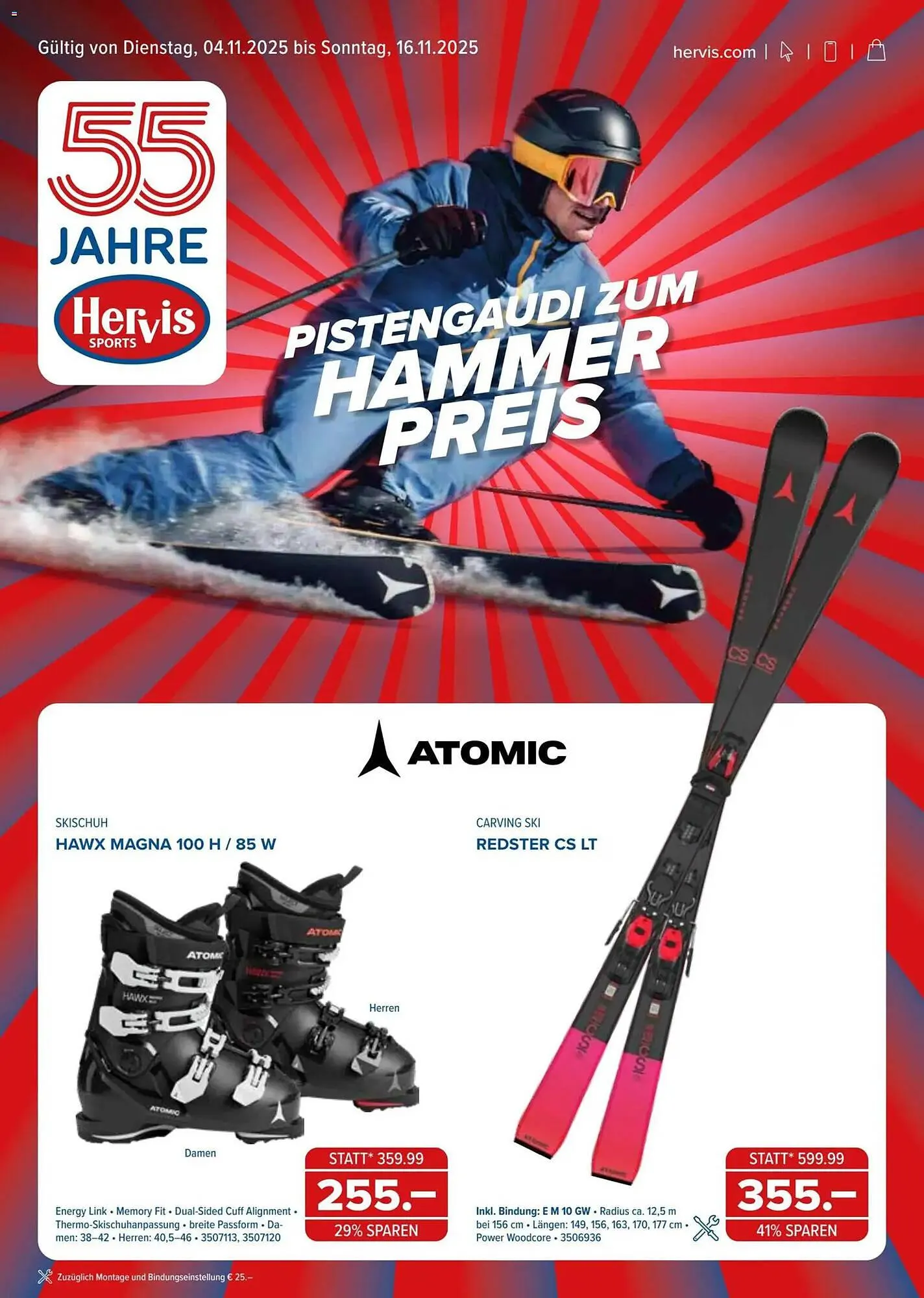 Hervis Flugblatt - 1