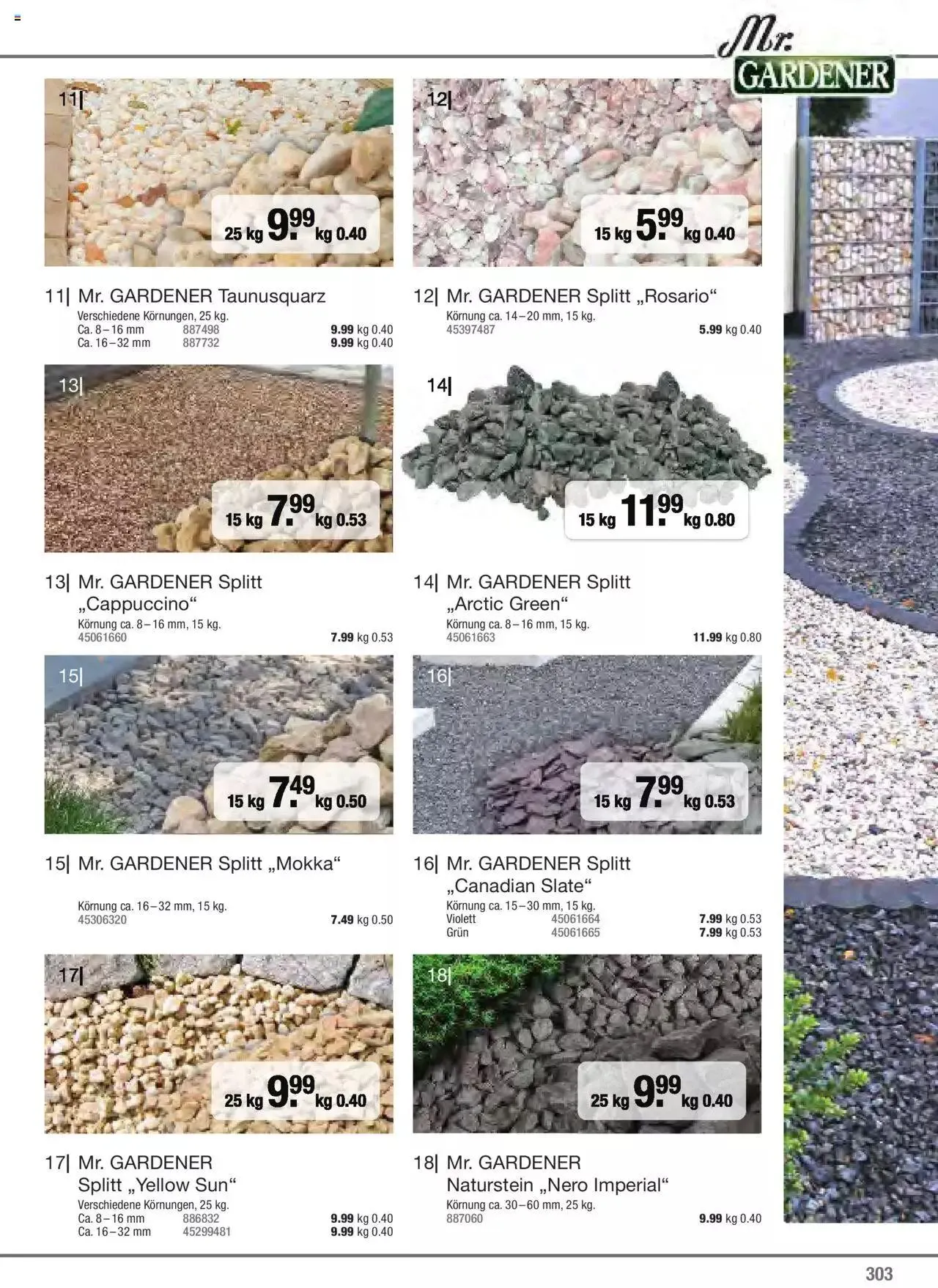 Hagebau Gartenjahr 2023 von 7. März bis 31. Dezember 2023 - Flugblätt seite 303