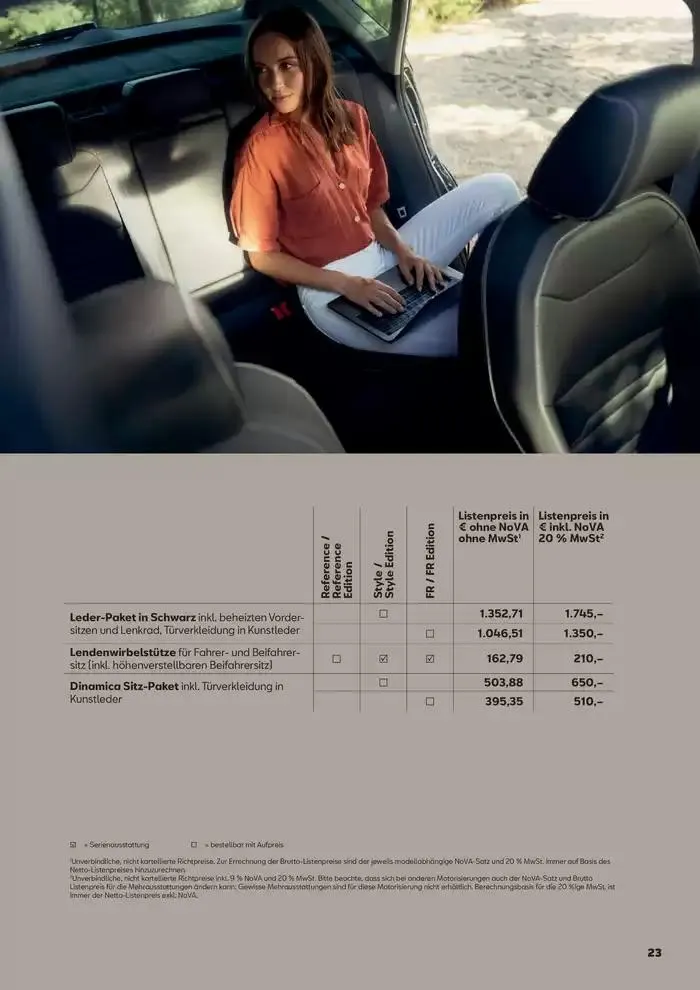 Seat Ateca von 4. Februar bis 26. Jänner 2026 - Flugblätt seite  23