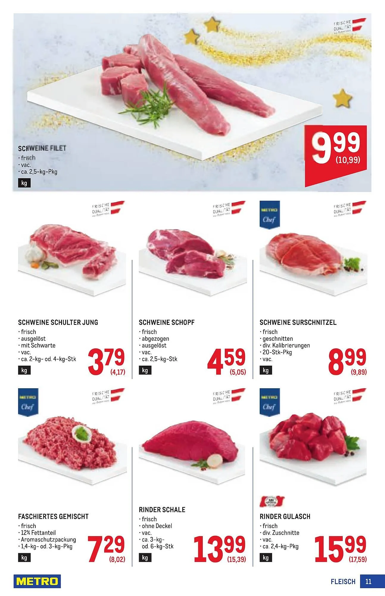 Metro Flugblatt von 11. Dezember bis 7. Jänner 2026 - Flugblätt seite  11