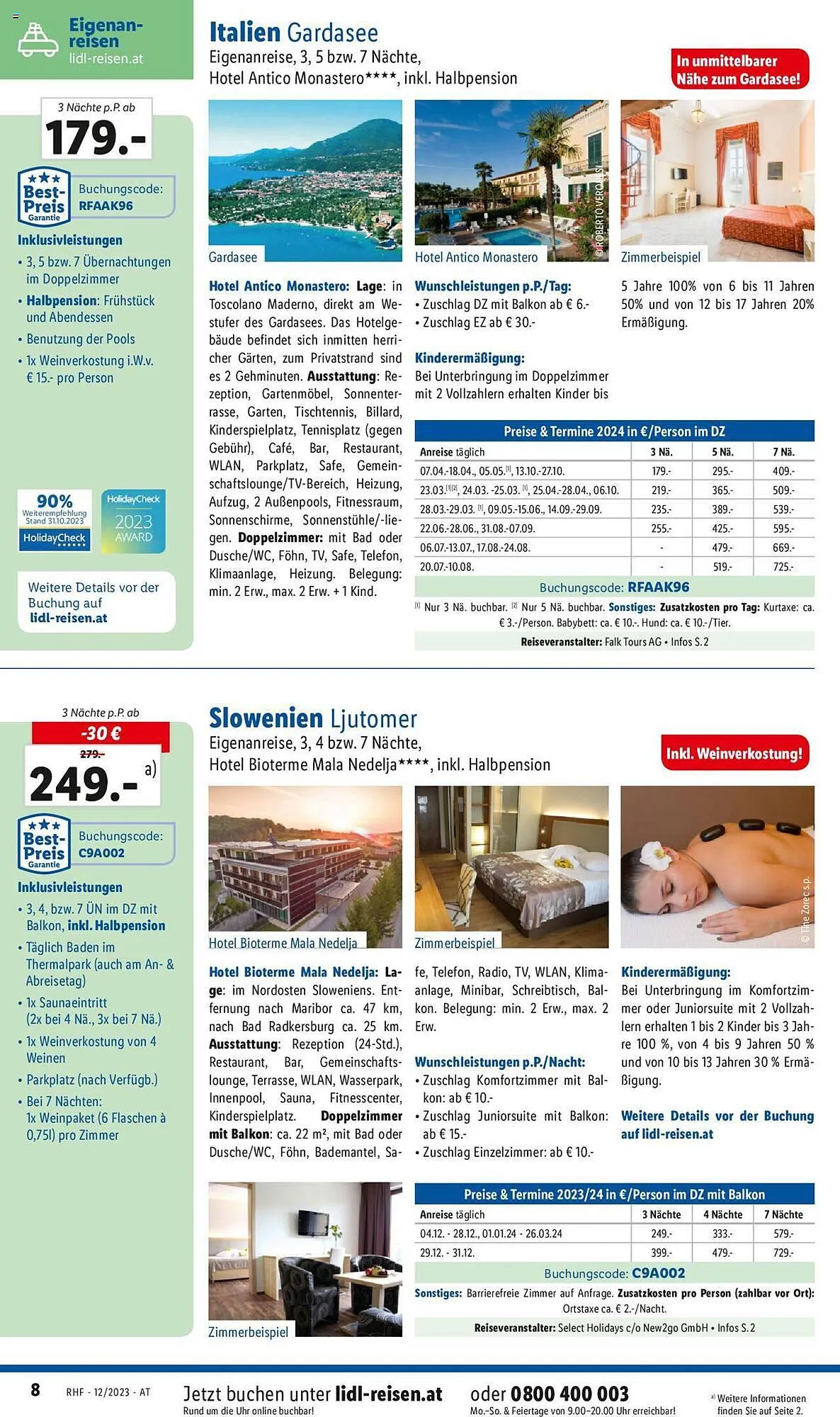 Lidl Flugblatt von 29. November bis 30. Dezember 2023 - Flugblätt seite 8